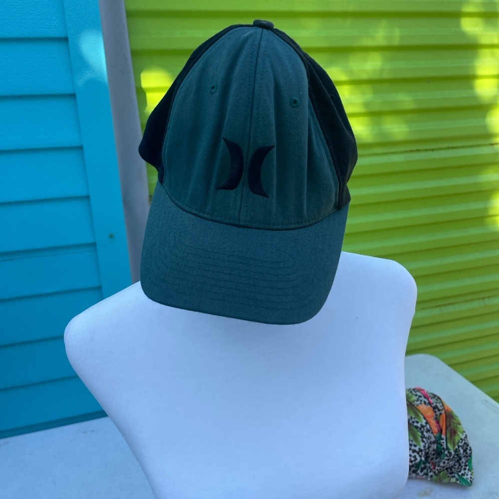 Hurley Dark Green and Black Logo Baseball Cap